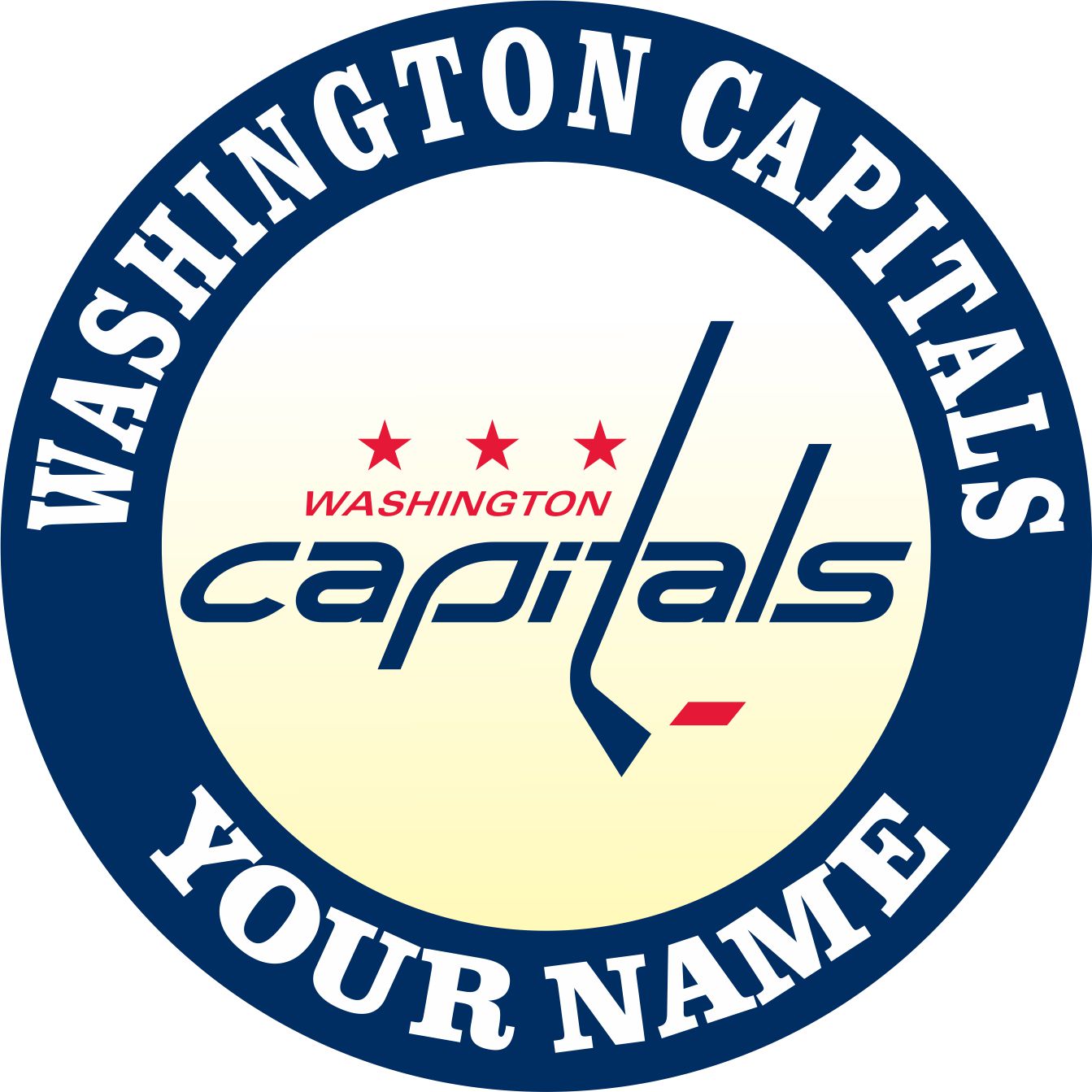 Washington Capitals Customized Logo iron on paper